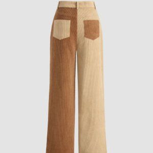 NWT CIDER Two Tone Corduroy Pants Size Small